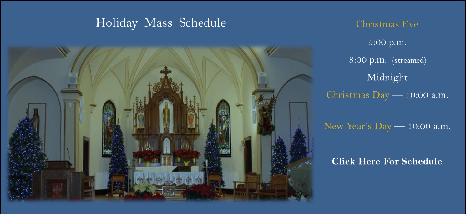 2023 Advent & Christmas Schedule