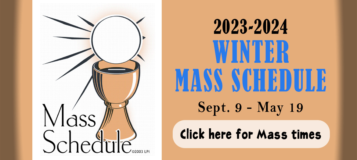 2023 fall winter mass times
